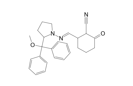 1-[N'-(2-Cyano-3-oxocyclohex-1-yl)methyleneamino]-2-[(diphenyl)(methoxy)methyl]pyrrolidine