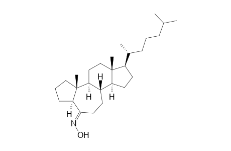 B-Homo-A-norcholestan-6-one, oxime, (5.beta.,6E)-