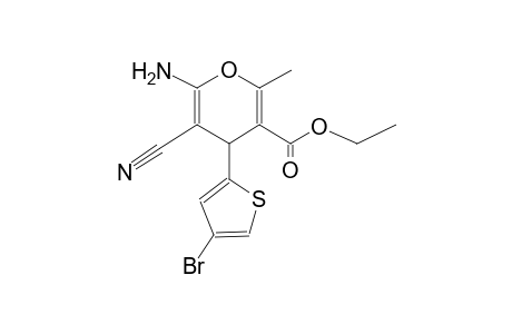 4H-pyran-3-carboxylic acid, 6-amino-4-(4-bromo-2-thienyl)-5-cyano-2-methyl-, ethyl ester