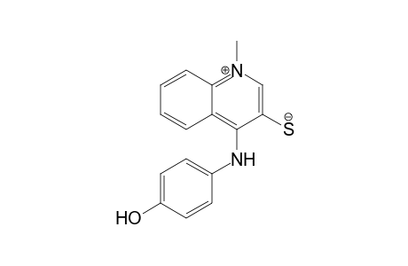 1-methyl-4-(4-hydroxyphenylamino)quinolinium-3-thiolate