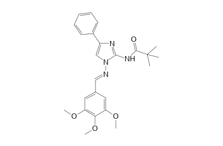 2,2-Dimethyl-N-[4-phenyl-1-[(E)-(3,4,5-trimethoxybenzylidene)amino]imidazol-2-yl]propionamide