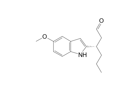 (S)-3-(5-methoxy-1H-indol-2-yl)hexanal