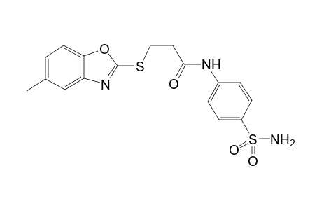 3-((5-Methylbenzoxazol-2-yl)thio)-N-(4-sulfamoylphenyl)propanamide
