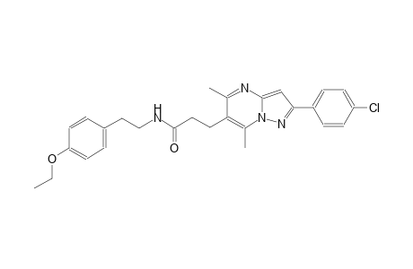 pyrazolo[1,5-a]pyrimidine-6-propanamide, 2-(4-chlorophenyl)-N-[2-(4-ethoxyphenyl)ethyl]-5,7-dimethyl-