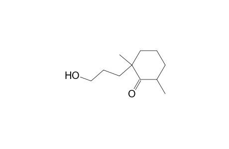 2-(3-hydroxypropyl)-2,6-dimethylcyclohexanone
