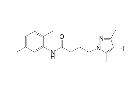 1H-Pyrazole-1-butanamide, N-(2,5-dimethylphenyl)-4-iodo-3,5-dimethyl-