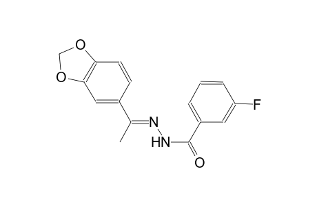 N'-[(E)-1-(1,3-benzodioxol-5-yl)ethylidene]-3-fluorobenzohydrazide