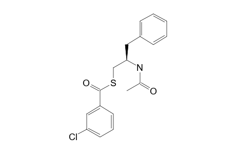 S-[(2S)-2-Acetylamino-3-phenylpropyl] m-chlorothiobenzoate