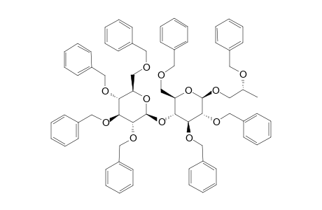 2-O-BENZYL-1-O-[2,3,6-TRI-O-BENZYL-4-O-(2,3,4,6-TETRA-O-BENZYL-BETA-D-GLUCOPYRANOSYL)-BETA-D-GLUCOPYRANOSYL]-3-DEOXY-(2R)-GLYCEROL