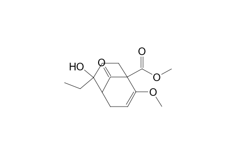 Bicyclo[3.3.1]non-2-ene-1-carboxylic acid, 6-ethyl-6-hydroxy-2-methoxy-9-oxo-, methyl ester, endo-