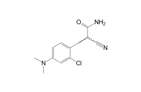 2-CHLORO-alpha-CYANO-4-(DIMETHYLAMINO)CINNAMAMIDE