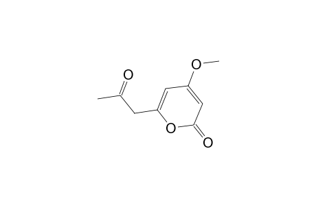 2H-Pyran-2-one, 4-methoxy-6-(2-oxopropyl)-