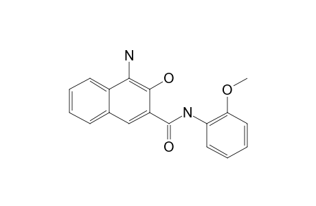 4-Amino-3-hydroxy-N-(2-methoxyphenyl)naphthalene-2-carboxamide