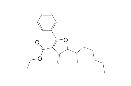 2-Heptyl-3-methylene-4-(ethoxycarbonyl)-5-phenyl-2,3-dihydroylfuran