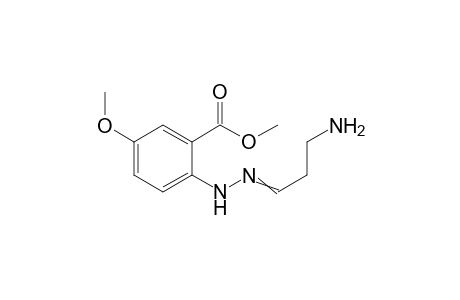 Methyl 2-(2-(3-aminopropylidene)hydrazinyl)-5-methoxybenzoate