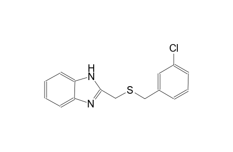 1H-benzimidazole, 2-[[[(3-chlorophenyl)methyl]thio]methyl]-