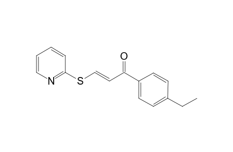 (2E)-1-(4-Ethylphenyl)-3-(2-pyridinylsulfanyl)-2-propen-1-one
