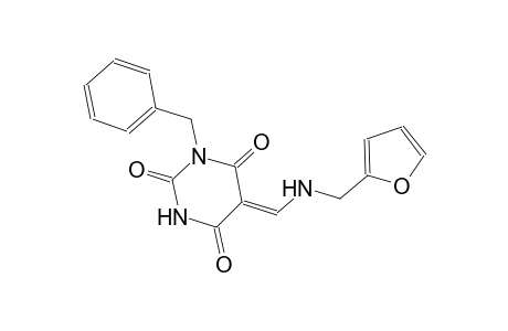 (5Z)-1-benzyl-5-{[(2-furylmethyl)amino]methylene}-2,4,6(1H,3H,5H)-pyrimidinetrione