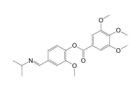 4-(N-isopropylformimidoyl)-2-methoxyphenol, 3,4,5-trimethoxybenzoate