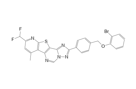 2-bromophenyl 4-[9-(difluoromethyl)-7-methylpyrido[3',2':4,5]thieno[2,3-e][1,2,4]triazolo[1,5-c]pyrimidin-2-yl]benzyl ether