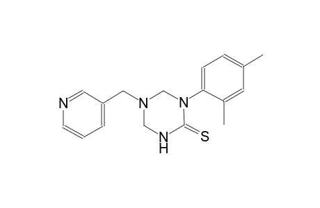 1-(2,4-dimethylphenyl)-5-(3-pyridinylmethyl)tetrahydro-1,3,5-triazine-2(1H)-thione