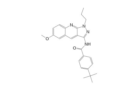 4-tert-butyl-N-(6-methoxy-1-propyl-1H-pyrazolo[3,4-b]quinolin-3-yl)benzamide