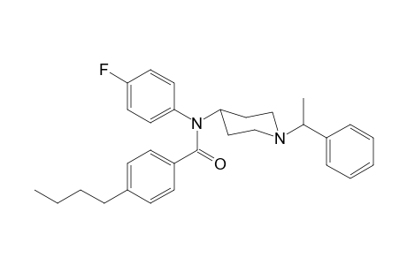 4-Butyl-N-4-fluorophenyl-N-[1-(1-phenylethyl)piperidin-4-yl]benzamide