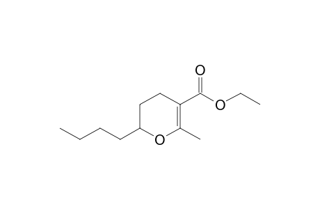 2-Butyl-5-(ethoxycarbonyl)-6-methyl-3,4-dihydro-2H-pyran