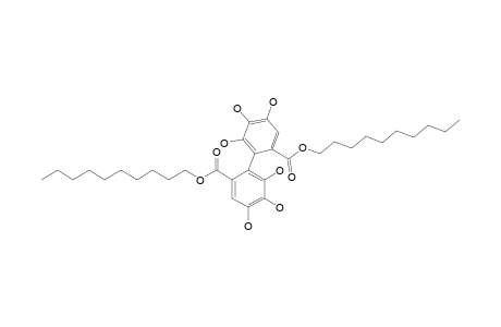 N-DIDECYL-2,2',3,3',4,4'-HEXAHYDROXYBIPHENYL-6,6'-DICARBOXYLATE