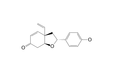 6-VINYL-8-(4'-HYDROXY-PHENYL)-9-OXA-BICYCLO-[4.3.0]-NONA-4-EN-3-ONE