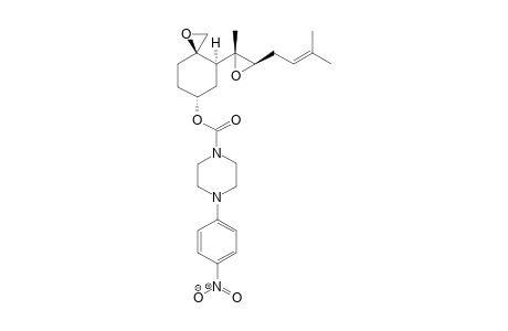 [(3R,4S,6R)-4-[(2R,3R)-2-methyl-3-(3-methylbut-2-enyl)oxiran-2-yl]-1-oxaspiro[2.5]octan-6-yl] 4-(4-nitrophenyl)piperazine-1-carboxylate