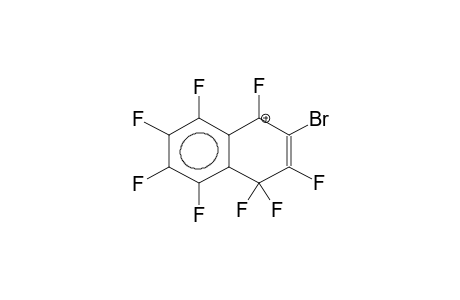 3-BROMOROPERFLUORO-1-NAPHTHALENONIUM CATION