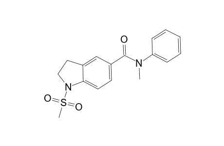 1H-Indole-5-carboxamide, 2,3-dihydro-N-methyl-1-(methylsulfonyl)-N-phenyl-