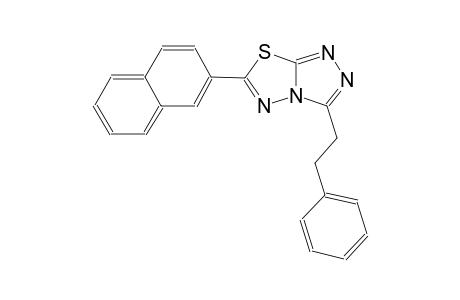 [1,2,4]triazolo[3,4-b][1,3,4]thiadiazole, 6-(2-naphthalenyl)-3-(2-phenylethyl)-