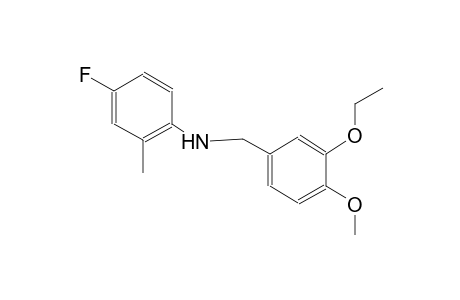 N-(3-ethoxy-4-methoxybenzyl)-4-fluoro-2-methylaniline