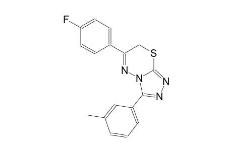 6-(4-fluorophenyl)-3-(3-methylphenyl)-7H-[1,2,4]triazolo[3,4-b][1,3,4]thiadiazine