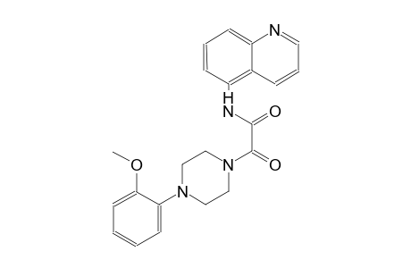2-[4-(2-methoxyphenyl)-1-piperazinyl]-2-oxo-N-(5-quinolinyl)acetamide