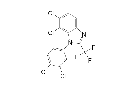 6,7-bis(chloranyl)-1-(3,4-dichlorophenyl)-2-(trifluoromethyl)benzimidazole