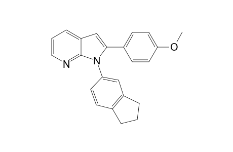 1-(2,3-Dihydro-1H-inden-5-yl)-2-(4-methoxyphenyl)-1H-pyrrolo[2,3-b]pyridine