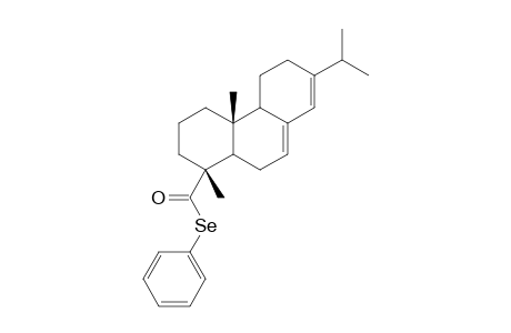 1-Phenanthrenecarboselenoic acid, 1,2,3,4,4a,4b,5,6,10,10a-decahydro-1,4a-dimethyl-7-(1-methylethyl)-, Se-phenyl ester, [1R-(1..alpha..,4a..beta..,4b.a