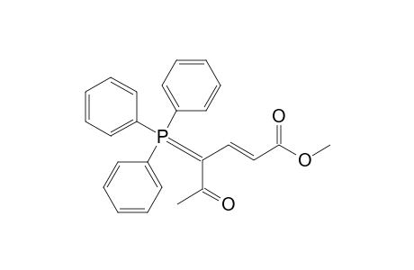 (E)-5-keto-4-triphenylphosphoranylidene-hex-2-enoic acid methyl ester