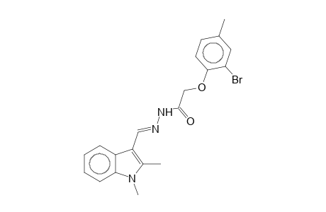 2-(2-Bromo-4-methylphenoxy)-N'-[(1,2-dimethyl-3-indolyl)methylene]acethydrazide