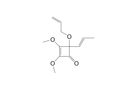 2,3-Dimethoxy-4-(1-propenyl)-4-(2-propenyloxy)-2-cyclobuten-1-one