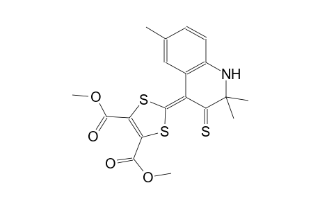1,3-dithiole-4,5-dicarboxylic acid, 2-(2,3-dihydro-2,2,6-trimethyl-3-thioxo-4(1H)-quinolinylidene)-, dimethyl ester