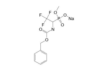 N-BENZYLOXYCARBONYL-BETA-TRIFLUORO-ALPHA-AMINO-MONOMETHYLPHOSPHONATE-SODIUM-SALT