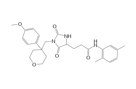 4-imidazolidinepropanamide, N-(2,5-dimethylphenyl)-2,5-dioxo-1-[[tetrahydro-4-(4-methoxyphenyl)-2H-pyran-4-yl]methyl]-, (4S)-