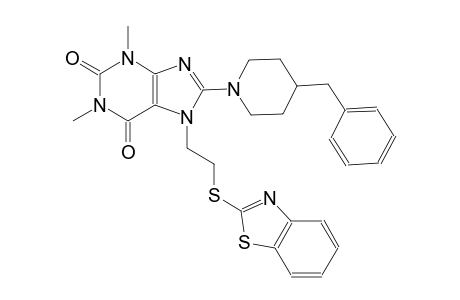 7-[2-(1,3-benzothiazol-2-ylsulfanyl)ethyl]-8-(4-benzyl-1-piperidinyl)-1,3-dimethyl-3,7-dihydro-1H-purine-2,6-dione