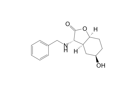 2(3h)-benzofuranone, hexahydro-5-hydroxy-3-[(phenylmethyl)amino]-, (3.alpha.,3a.alpha.,5.beta.,7a.alpha.)-(+-)-