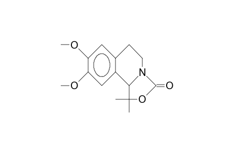 1,5,6,10b-Tetrahydro-8,9-dimethoxy-1,1-dimethyl- 3H-oxazolo(4,3-A)isoquinolin-3-one