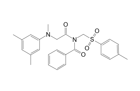 N-(2-((3,5-dimethylphenyl)(methyl)amino)acetyl)-N-(tosylmethyl)benzamide